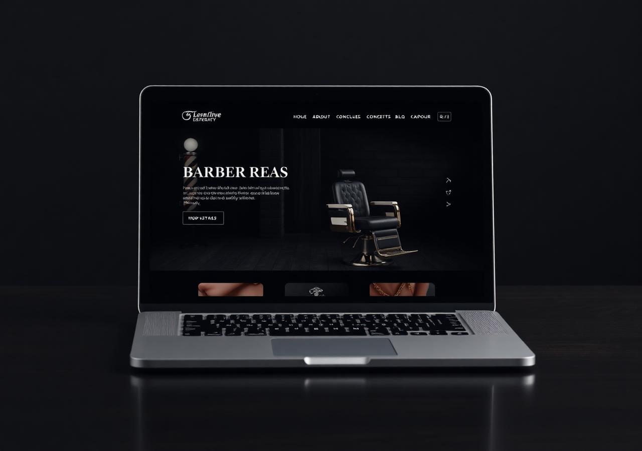 Barber Shop Service website preview