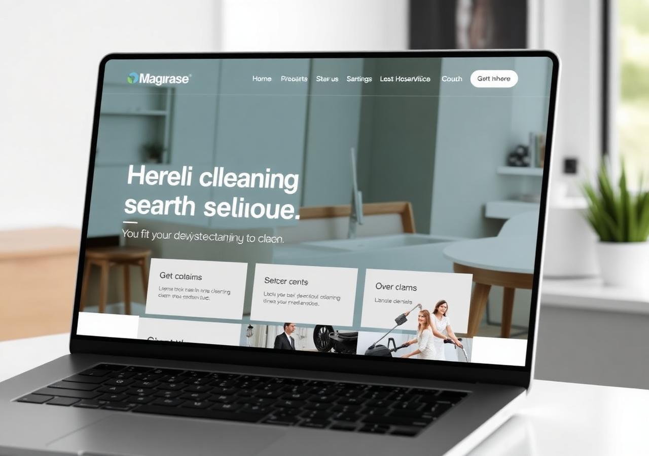 Cleaning Services website preview